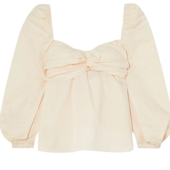 Johanna Ortiz Love Me Like 70s Top Ecru SZ 12 - Picture 2 of 6